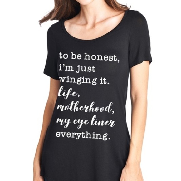 Tops - To Be Honest Graphic Tee!